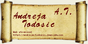 Andreja Todosić vizit kartica
